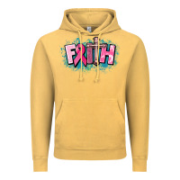 Vintage Mustard Cancer Faith Cross Vintage Hoodie - HowdyJamesFarm