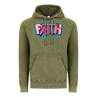 Vintage Olive Cancer Faith Cross Vintage Hoodie - HowdyJamesFarm