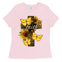 Bubblegum Pink Western Faith Ladies Tee - LillyAllenDesigns