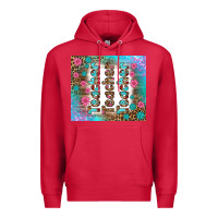 Cardinal teacher gemstone and pink flower tumbler Premium Hoodie - BundleAndBundleShop