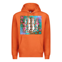 Carrot teacher gemstone and pink flower tumbler Premium Hoodie - BundleAndBundleShop