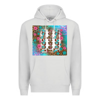 Dove Grey teacher gemstone and pink flower tumbler Premium Hoodie - BundleAndBundleShop