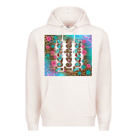Pale Pink teacher gemstone and pink flower tumbler Premium Hoodie - BundleAndBundleShop