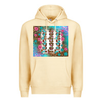Pina Colada teacher gemstone and pink flower tumbler Premium Hoodie - BundleAndBundleShop