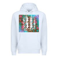 White teacher gemstone and pink flower tumbler Premium Hoodie - BundleAndBundleShop