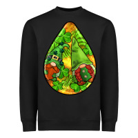 Black st.patrick's teardrop earrings Heavyweight Sweatshirt - FaDigitalArtStudio