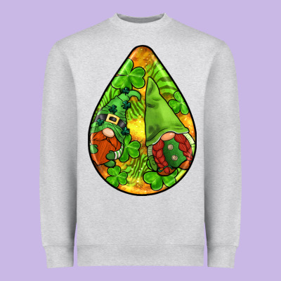 St.patrick's Teardrop Earrings Heavyweight Sweatshirt Designed By Fadigitalartstudio