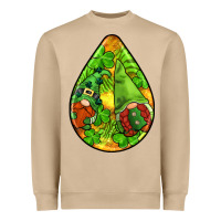 Mushroom st.patrick's teardrop earrings Heavyweight Sweatshirt - FaDigitalArtStudio