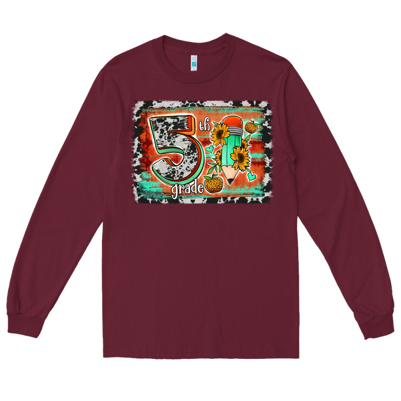 Western Back To School 5th Grade 2 Long Sleeve Tee by Jasminsmagicworld | Teevron