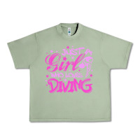 Oil Green funny springboard diving quote diver gift for love girl Urban Heavy Tee - lanVoArt