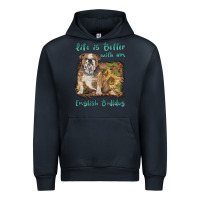 Navy life is better with a english bulldog Urban Hoodie - BarkalooDesign