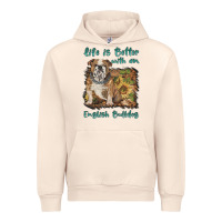 Sandshell life is better with a english bulldog Urban Hoodie - BarkalooDesign