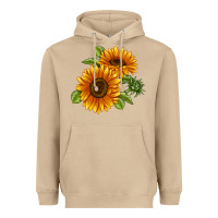 Mushroom Soraya Sunflower Heavyweight Hoodie - LillyAllenDesigns