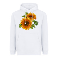 White Soraya Sunflower Heavyweight Hoodie - LillyAllenDesigns