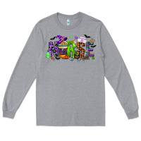 Heather Grey nurse coffee cup halloween Long Sleeve Tee - CowGirlArtShop