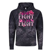 Cloud Black Her fight is our fight Cancer Awareness Vintage Hoodie - HowdyJamesFarm