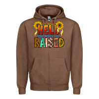 Chestnut The Only Hell My Momma Ever Zipper Hoodie - CowhideDigitalArt