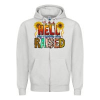 Dove Grey The Only Hell My Momma Ever Zipper Hoodie - CowhideDigitalArt