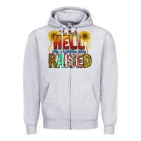 Heather Grey The Only Hell My Momma Ever Zipper Hoodie - CowhideDigitalArt
