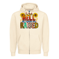 Sandshell The Only Hell My Momma Ever Zipper Hoodie - CowhideDigitalArt
