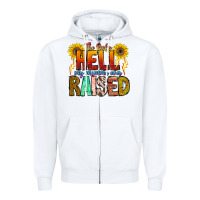 White The Only Hell My Momma Ever Zipper Hoodie - CowhideDigitalArt