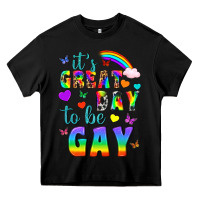 Black Western It's Great Day To Be Gay Heavy Core Tee - BundleAndBundleShop