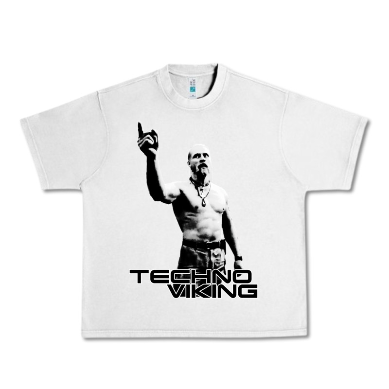 Techno Viking Urban Heavy Tee by lanVoArt | Teevron