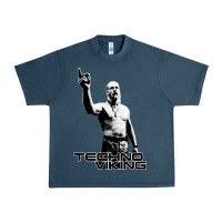 Midnight Navy techno viking Urban Heavy Tee - lanVoArt