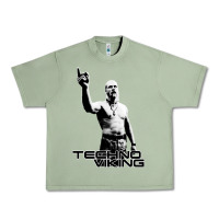 Oil Green techno viking Urban Heavy Tee - lanVoArt