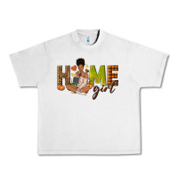 Lunar Rock Home girl Fall afro girl Urban Heavy Tee - NancyCooperArtShop