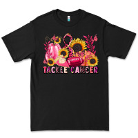 Black tackle cancer Premium Tee - LillyAllenDesigns