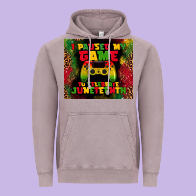 I Paused My Game Vintage Hoodie Designed By Tumblerdesignbyshophia