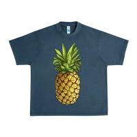 Midnight Navy pineapple Urban Heavy Tee - JahusDesignShop