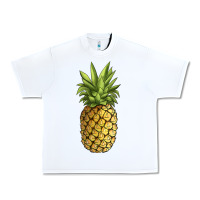 White pineapple Urban Heavy Tee - JahusDesignShop