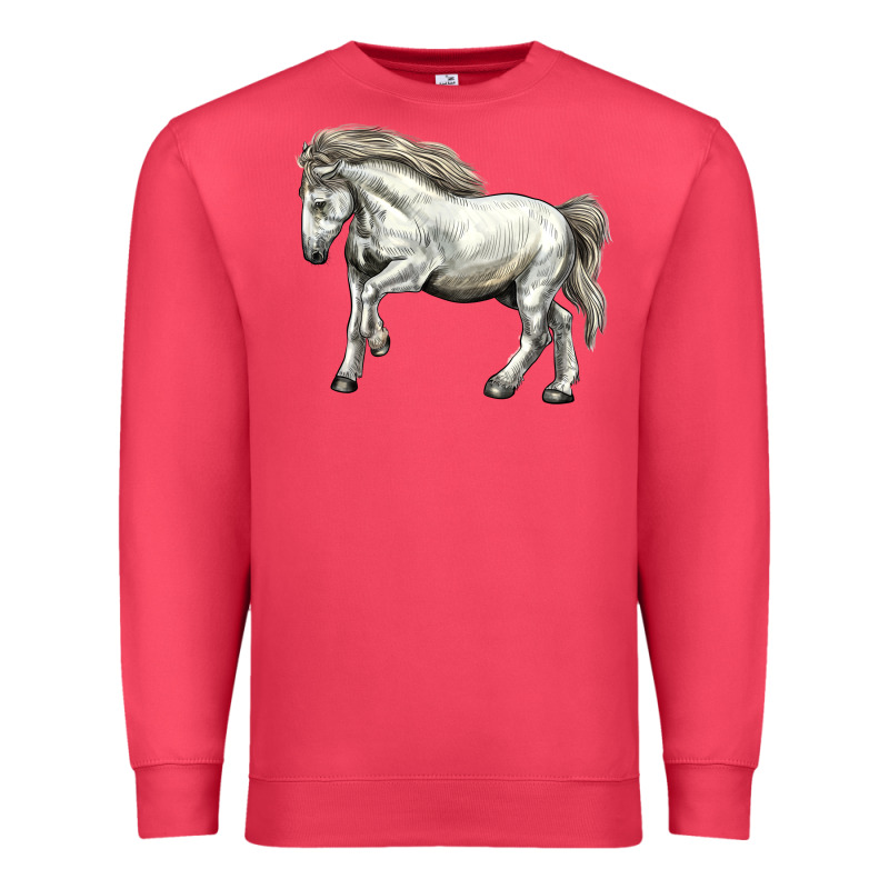 Percheron Horse Premium Sweatshirt by LillyAllenDesigns | Teevron