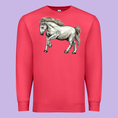 Percheron Horse Premium Sweatshirt Designed By Lillyallendesigns