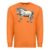Carrot percheron horse Premium Sweatshirt - LillyAllenDesigns