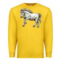 Lemon percheron horse Premium Sweatshirt - LillyAllenDesigns