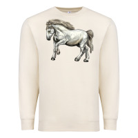 Sandshell percheron horse Premium Sweatshirt - LillyAllenDesigns