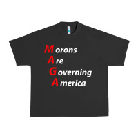 Pigment Black morons are governing america anti trump political t shirt Urban Heavy Tee - lanVoArt