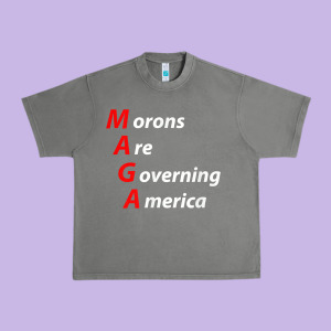Morons Are Governing America Anti Trump Political T Shirt Urban Heavy Tee Designed By Lanvoart