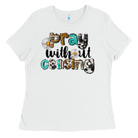 White Pray Without Ceasing Ladies Tee - LillyAllenDesigns
