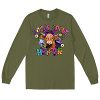 Army Green hocus pocus heifer Long Sleeve Tee - CowGirlArtShop