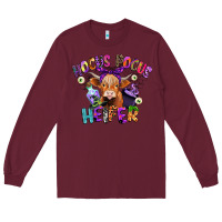 Burgundy hocus pocus heifer Long Sleeve Tee - CowGirlArtShop