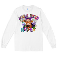 White hocus pocus heifer Long Sleeve Tee - CowGirlArtShop