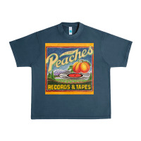 Midnight Navy peaches records and tapes Urban Heavy Tee - lanVoArt