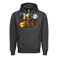 Charcoal Heather Baseball and Softball mimi Zipper Hoodie - LillyAllenDesigns