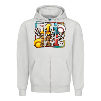 Dove Grey Baseball and Softball mimi Zipper Hoodie - LillyAllenDesigns