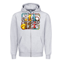 Heather Grey Baseball and Softball mimi Zipper Hoodie - LillyAllenDesigns