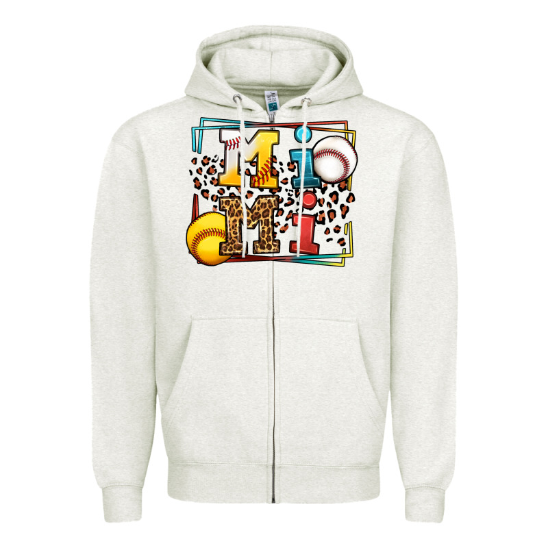 Baseball And Softball Mimi Zipper Hoodie by LillyAllenDesigns | Teevron